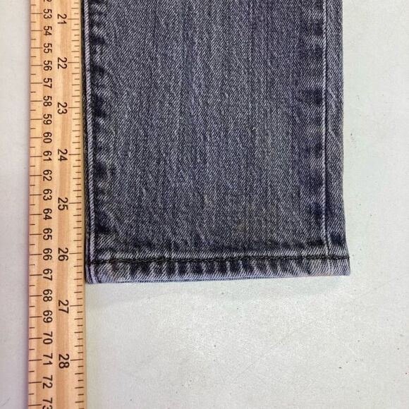 LEVI PREMIUM WEDGIE SKINNY FIT Women’s DENIM JEANS SIZE 24 Gray 26.5” Inseam - Picture 6 of 12